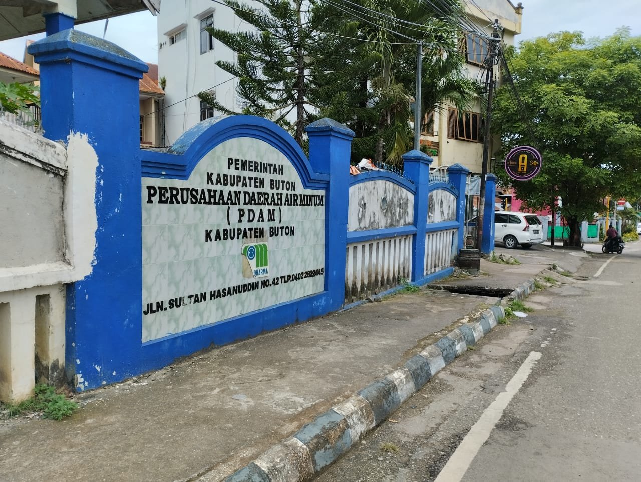 Plan Kantor Perusahaan Umum Daerah (Perumda) Air Minum Tirta Takawa Buton di Baubau. Foto: Dheny Gibol