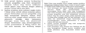 Bunyi pasal yang mengatur syarat pencalonan anggota DPRD.